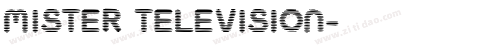 Mister Television字体转换